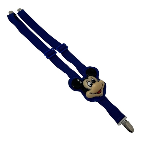 Mickey Mouse Club House Blue Suspenders Childs 3D Vintage Vinyl Disney Collectib - Picture 1 of 9